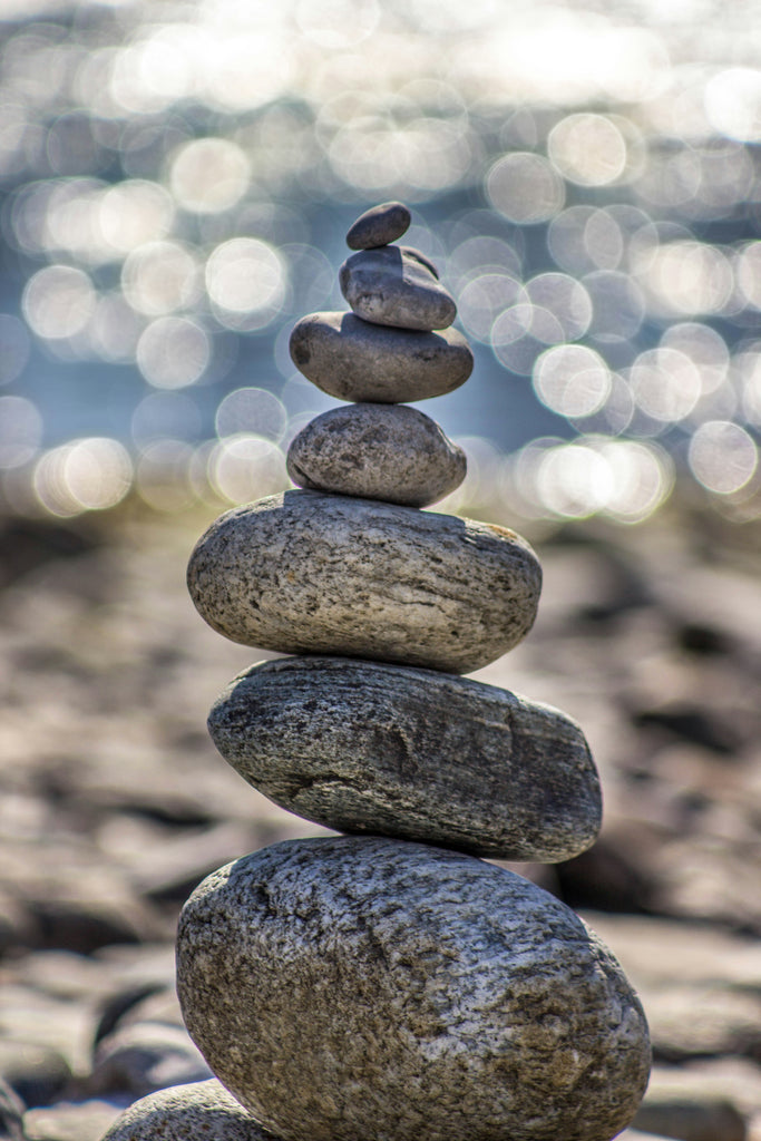 Peace of mind image of stones balancing on one another