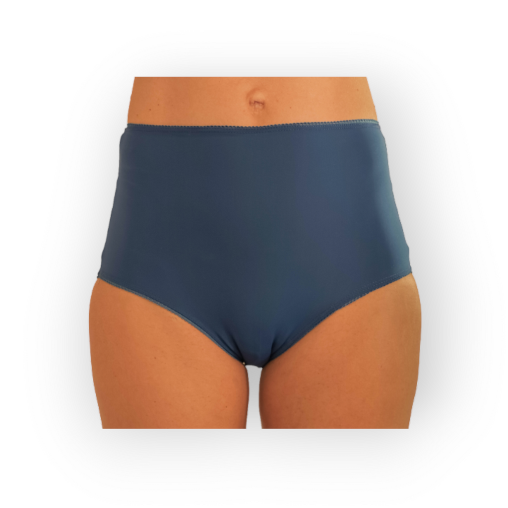 Feel confident and comfortable in our navy colour everyday  high briefs  with matching lace trim- perfect for any activity.  Browse our collection of stylish plain  high briefs and underwear and find your perfect fit today.