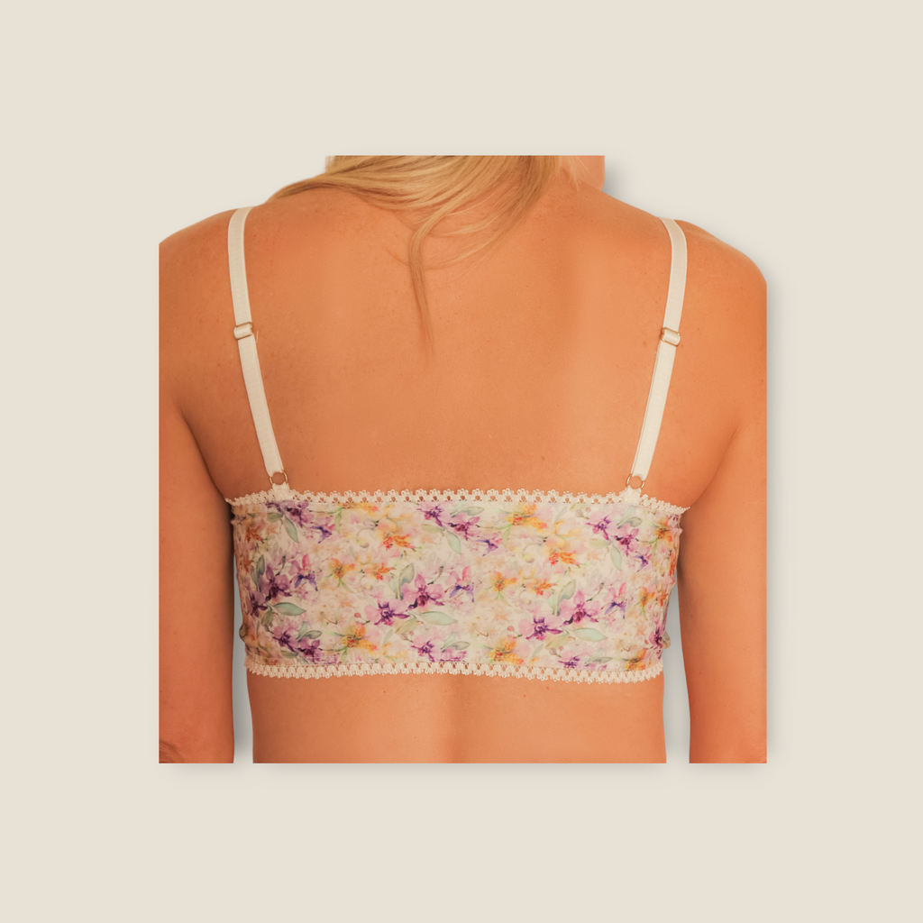Feel confident and comfortable in our patterned spring soft  floral bralette perfect for everyday living. Browse our collection of Stylish Bralettes and find your perfect style and colourings today