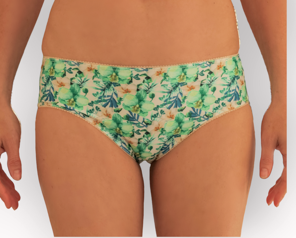 Feel confident and comfortable in our patterned autumn soft florals collection briefs and bralettes perfect for everyday living. Browse our collection of Stylish briefs, bralettes and undewear and find your perfect style and colourings today.