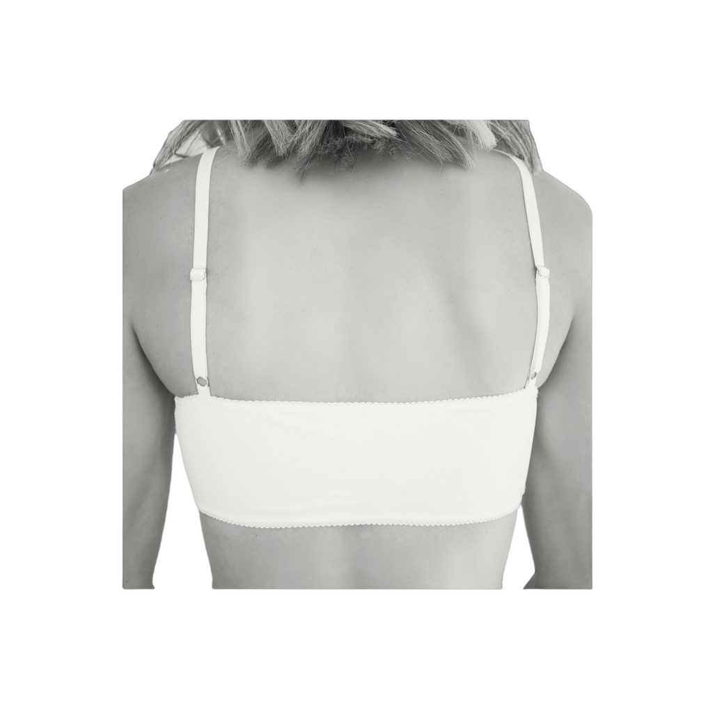Feel confident and comfortable in our plain white everyday  bralette and matching lace trim- perfect for any activity.  Browse our collection of stylish patterned and  plain bralettes and find your perfect underwear  fit today.