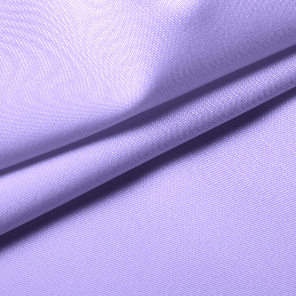 Swatch of lilac stretch polyester used in plain coloured briefs, high briefs and bralettes and underwear  in sizes XS to XL